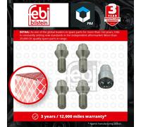 febi bilstein 27054 Wheel Bolt Kit lockable, pack of one