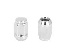 Wheel Bolts, Lcking Wheel Nts Car Chrome Wheel Lug Nuts Bulge Cone Seat Steel Racing Bolt Head Cover M14X1.5 M12x1.5 4/6/16cs(WHITE)