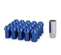 Wheel Bolts Nuts Car Wheel Racing Lug Nuts Hub Screw M12*1.5/1.25 20Pcs/Set(Blue,M12x1.5)