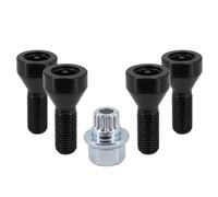 Wheel Bolts Nuts Compatible With BMW For 740iL 740i 735iL 735i 650i 645Ci Wheel Lock Set Lug Nuts Bolts With Key M12 X 1.5 Alloy Stud Screw 36136786419