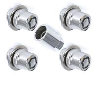 Wheel Bolts Nuts Compatible With Toyota For Yaris L, LE, SE 2014-2017 For Matrix 2003-2008 4Nuts+1Key 33MM Height Wheel Studs Lug Bolts 0027600900