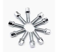 Wheel Bolts Nuts Compatible With VW Steel Wheel Bolts Wheel Nuts Round Head M12x1.5 14x1.5 14x1.25 12x1.25 Replacement Bolts Nuts 10pcs