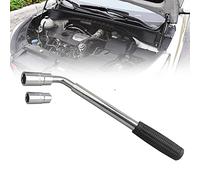 Wheel Brace for Car, Universal Telescopic Wheel Wrench, Extendable Car Lug Wrenches with 17mm, 19mm, 21mm & 23mm Reversible Sockets, for Tyre Change, Roadside Emergency
