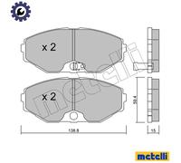 Wheel cylinder Aluminium 04-0474 METELLI for HONDA CIVIC del Sol Mk III HR-V