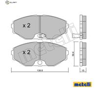 Wheel cylinder Aluminium 04-0474 METELLI for HONDA CIVIC del Sol Mk III HR-V
