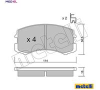 Wheel cylinder Cast Iron 04-0739 METELLI for SUZUKI VITARA / ESCUDO X-90