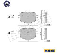 Metelli Wheel Brake Cylinder 04-0886 Cast Iron for Toyota Corolla, Starlet V, Cynos