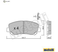 Wheel cylinder Aluminium 04-0923 METELLI for HYUNDAI H100 Bus H100 Van