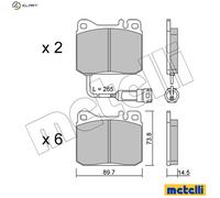 Wheel cylinder Cast Iron 04-1054 METELLI for KIA PREGIO Van