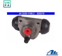 Wheel Brake Cylinder ATE Fits FIAT LANCIA FORD 500 C Panda Van Punto Y 1554724