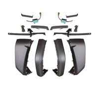 Wheel Brow Fenders 4pcs For Jeep For Wrangler JL 2018+ JL1164 High Wheel Eyebrow Fender Flares Widening With White And Yellow Light Wheel Arch Trim Moulding