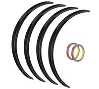 Wheel Brow Fenders For F&ord For Focus For Edge For Fusion For Mustang Wheel Eyebrow Mudguard Fender Flares Mudflaps With Stickers 73cm 29'' Auto Side Extension Protection Wheel Arch Trim Moulding(Glo
