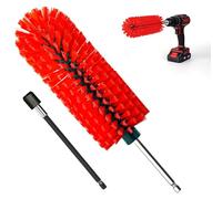 Wheel Brush, Soft Drill Wheel Cleaner Brush, Highly Dense and Durable Rim Cleaner Brush for Wheels, Rims, Engines, Exhaust,Motorcycles