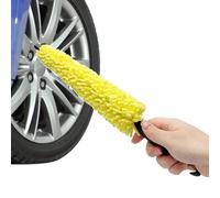 Wheel Brush - Tire Cleaning Brush, Car Rim Washer Cleaner | Tear Resistant Car Detailing Cleaning Accessory, Easily Installed Tire Washing Brush for Professional and Household Tools, PP EVA