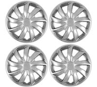 NRM QUAD 13 Universal Wheel Covers, Silver, 13-inch