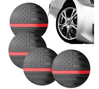 Wheel Centre Decal - Pro | US Flag Cover - Autocollant De Centre De Roue 4pcs Couvercle En D'Aluminium Drapeau Américain Stickers De Roue Pour Camion Minivan SUV Patriotique | 2026 Pro