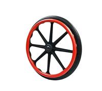 Wheel Chair Push Wheel Covers,1 Pair Silicone Wheelchair Rim Covers, 22/24inch Wheelchair Push Rim Covers, Non-Slip Wheelchair Push Rings(Red,22in)