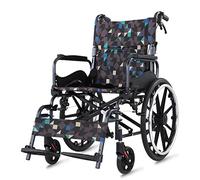 Wheel Chairs for Adults Footrest Foldable backrest fold up Wheelchair,Folding Wheelchair Lightweight Frame Travel Transit Wheelchair Flip-up armrests Mobility Chair Aluminum alloy 20inch