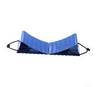 Wheel Chock Set 2pcs 30cm with Attachment Rope | Includes rope for secure attachment, prevents rolling on slopes, fits RV and trailer tires, 30cm size, blue color