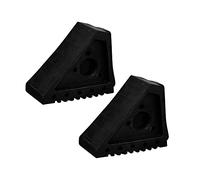 Wheel Chock Small | 2KG Portable Wheel Stop - Black | Rubber Wheel Chock with Handles (2 Pcs Black)