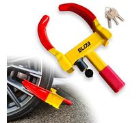 Wheel Clamp - Heavy Duty Anti-Theft Security Lock for Cars, Caravans, and Trailers - Adjustable, High-Visibility Vehicle Protection