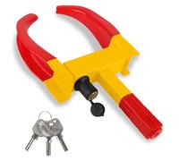 Wheel Clamp Lock Anti-Theft Lock Heavy Duty Car Wheel Clamp, Wheels Clamps with 3 Key, Universal Adjustable Anti-Theft Locking, Fits 7-11" Width Tyres, for Cars, Vans, Motorhomes