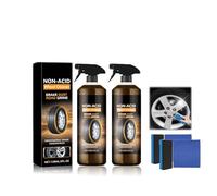 Wheel Cleaner, Versatile and Powerful Rust Converter, Car Tire Rubber Cleaner, Quickly Remove Heavy Wheel Dirt and Quickly Polish and Refurbish, Making Dirty Wheels Shine Instantly (2, 240 ML)