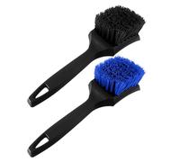 Wheel Cleaning Brush - Stiff Bristle Tire Scrubber For Auto Detailing | durble Car Wash Tool For Wheels, Motorcycle SUV Truck Sedan RV Cleaning, Exterior Tire Rims Wash Brush For Removing Road Salt S