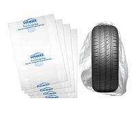 WHEEL CONNECT Tire Storage Bags. Made of Polyethylene LDPE Plastic, Extra-Large 44”X48”H, White, Pack of 4pcs. X-Large.