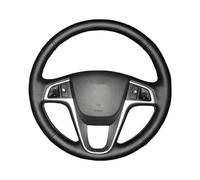 Wheel Cover Auto Braid On The Steering Wheel Cover For Solaris (RU) 2010-2016 For Verna 2010-2016 For i20 2009-2015 Car Braiding Covers