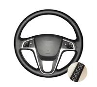 Wheel Cover Auto Braid On The Steering Wheel Cover For Solaris (RU) 2010-2016 For Verna 2010-2016 i20 2009-2015 Car Braiding Covers
