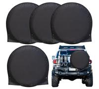 Wheel Cover for Car, Motorhome, 4 x Sun Covers for Tyres with Elastic Straps, Universal Wheel Trims as Dust Protection and Tyre Protectors for Cam