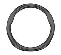 Wheel Cover Protector For Toyota Camry RAV4 Corolla 86 Reiz Wish CHR Celica Vitz Highlander Yaris Avalon Pu Steering Wheel Cover(Round black)