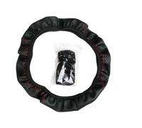 Wheel Covers Leather Steering Wheel Cover Car-styling For Benz BGA W203 W210 W211 W124 W202 W204 W205 W212 W176(Black)