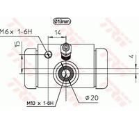 TRW BWD310 Wheel Brake Cylinder