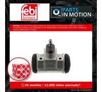 Febi 12016 Wheel Cylinder Rear Grey Cast Iron Fits Peugeot Boxer 1997 - 2002