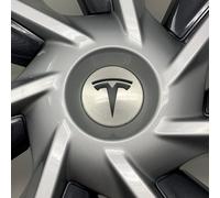 Wheel Decals for Tesla Model Y & Tempest, 5-pc Set (Satin Black)