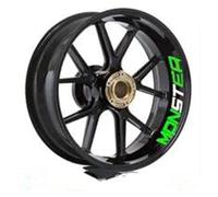 Wheel Decals Motorcycle Rim Set Wheel Sticker Reflective Waterproof for Ducati for Monster 695 696 796 1100 1100S 797 821 795(Style 11)