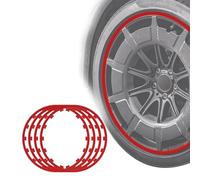 Wheel Edges Trim Protector Ring, 4 Piece Set Universal Car Wheel Rim Protectors, Anti-Collision Anti-Scratch Car Refit Trims Kit, for 16-21 Inch Wheels,20 inches,C
