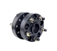 Wheel extension spacer 2Pieces 15/20/25/30mm 5x108 CB=60.1mm Aluminum Wheel Spacer Adapter 5 Lug suitable for Universal Series M12x1(2PCS 15mm Black)