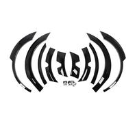 Wheel Eyebrow Arches Mudguard Flares Kit Glossy Black 10PCS, ABS Material, Paste Type Installation - Durable Protection, Blow Molding Process, Replacement for 2021 to 2023