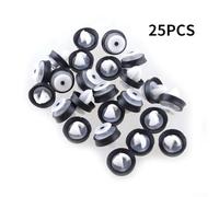 Wheel Flare Molding Clip (25 Pack), Nylon Retaining Clips for Automotive Exterior Trim Replacement, Sealing Design, Compatible with for FORD Transit Models, W716507-S300