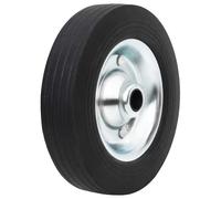 Wheel for Jockey Ø20x5 cm Solid Rubber and Steel Tyre Trailer vidaXL