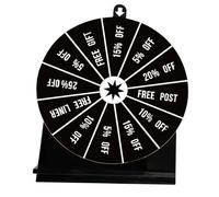 Wheel for Prizes - Acrylic Raffle Wheel Game, Creative Spinner Wheel, Wedding Party Game Wheel, Manual Fortune Wheel for Turning, Winning Wheel Accessories for Event Entertainment