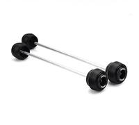 Wheel Fork Axle Crash Protector Motorcycle Front Rear Fork Wheel Axle Frame Slider For For Z650 RS For Ninja 650 2017-2025 Crash Protector Motorbike Sliders(Black,Front Rear)