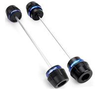 Wheel Fork Axle Crash Protector Motorcycle Front Rear Fork Wheel Protector For CFMOTO 450MT CF MOTO 450 MT MT450 2024-2025 Frame Slider Anti Crash Motorbike Sliders(Blue,Front Rear)