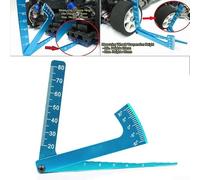 Wheel Height Measurement Tool 20-80mm for RC Car | Adjustable ruler, simple allan key setup, precise chassis height from 1.5mm to 7mm