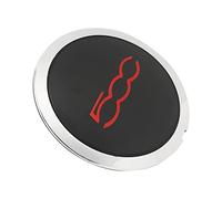 Wheel Hub Cap, Durable Heat Resistant Replacement Hub Cover White Circle Red Letter for Commercial Drivers Daily Commuters Fleet Maintenance 2012-2022