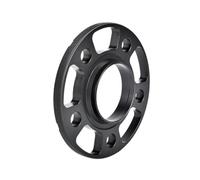Wheel Hub Centric Rings 2 Pieces Black Aluminum Alloy 5x112 CB 66.6mm Wheel Spacers Rims Hub Adapters Hub Centric Spacers(Black 12mm 2PCS)