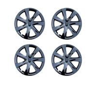 Wheel Hub Centric Rings FOR Tesla FOR Model Y 2019-2024 4pcs 19 Inch Wheel Cover Rims Covers Replacement Protector Accessories Hub Centric Spacers(Mate Black 4PCS)